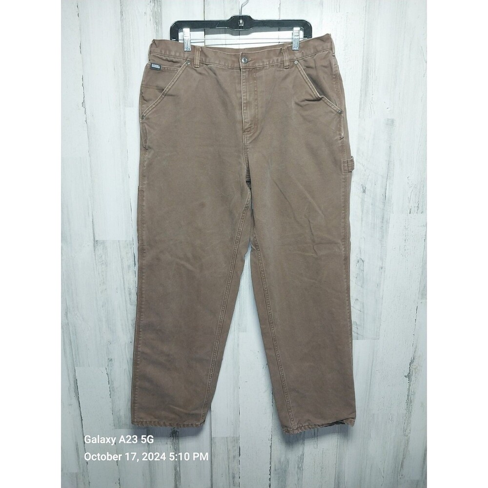 Sorel Men's Size 36 Brown Flannel Lined Carpenter Jeans